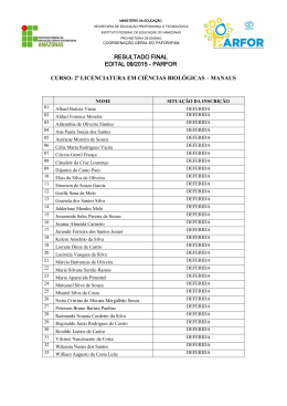 RESULTADO FINAL EDITAL 09_2015_PARFOR