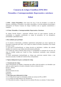 EDITAL Concurso Artigos 2014 EPSI