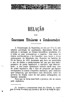 Relação dos cearenses titulares e