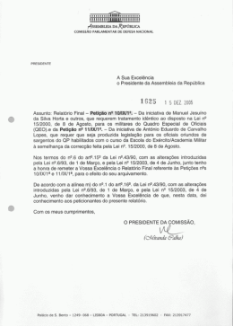 1625 15 menus - Assembleia da República