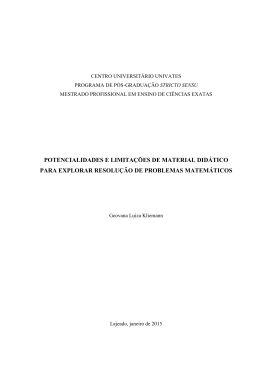 potencialidades e limita&ccedil;&otilde;es de material did&aacute;tico para