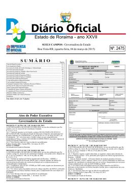 4 - Imprensa Oficial do Estado de Roraima