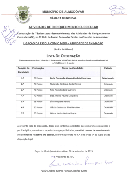 AEC Liga&ccedil;&atilde;o da Escola com o Meio