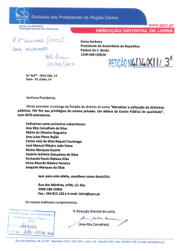 m Sindicato dos Professores da Região Centro www.sprc.pt