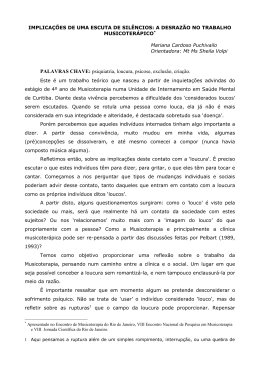 Implica&ccedil;&otilde;es de uma escuta de sil&ecirc;ncios