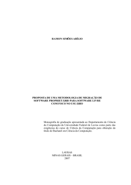 proposta de uma metodologia de migra&ccedil;&atilde;o de software