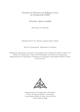 Ger&ecirc;ncia de Projetos de Software Livre no - FACOM