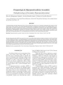 Fisiopatologia do Hiperparatireoidismo Secundário