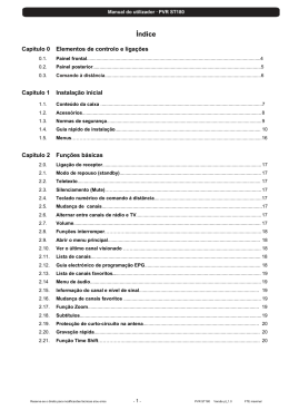 &Iacute;ndice - Receptores digitales
