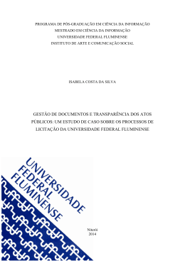 gest&atilde;o de documentos e transpar&ecirc;ncia dos atos p&uacute;blicos