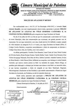 005/2015Natal Antonio Bonaldo - Câmara Municipal de Palotina