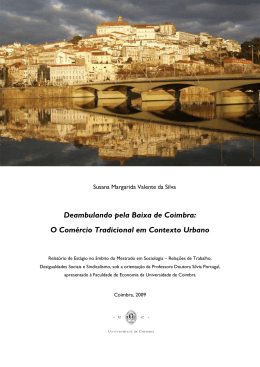 Deambulando pela Baixa de Coimbra - Estudo Geral