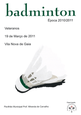 aqui - Federa&ccedil;&atilde;o Portuguesa de Badminton