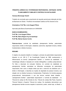 PRINC&Iacute;PIO JUR&Iacute;DICO DA PATERNIDADE RESPONS&Aacute;VEL