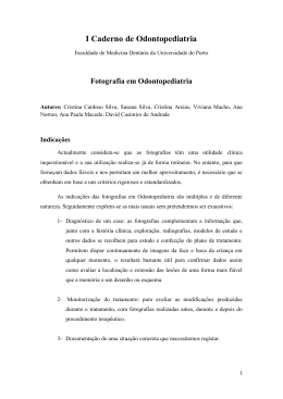 I Caderno de Odontopediatria - Paediatric Dentistry