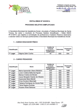 Edital SMAS Nº 022/2014