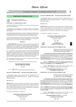 3 - Di&aacute;rio Oficial - Governo do Estado do Piau&iacute;