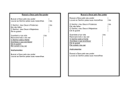 Buscai a Deus pelo Seu poder