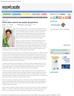 Dilma põe à prova seu poder de governar | Envolverde