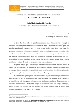 A Propaganda Pol&iacute;tica
