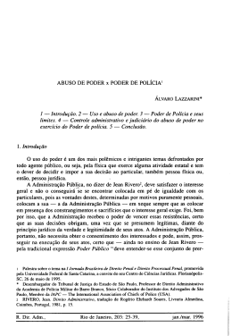 Uso e abuso de poder. 3 - Sistema de Bibliotecas FGV