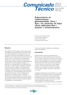 Sobrevivência de Colletotrichum gloeosporioides (Penz