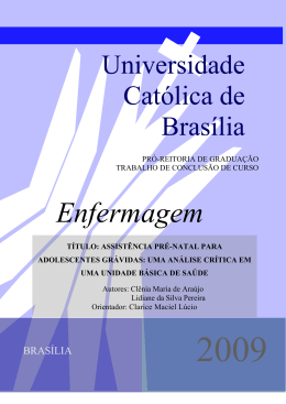Clenia e Lidiane - Universidade Católica de Brasília