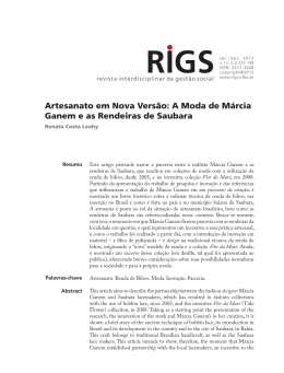 Artesanato em Nova Vers&atilde;o: A Moda de M&aacute;rcia Ganem e as