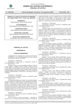 12 - Tribunal de Justiça de Rondônia