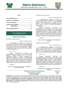 Di&aacute;rio Eletr&ocirc;nico - Governo do Estado do Rio Grande do Norte