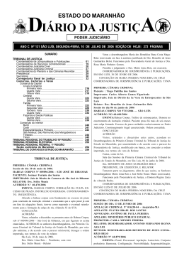 diário da justiça - Portal do Poder Judiciário do Estado do Maranhão