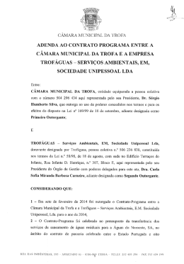 sERvI&Ccedil;os AMBIENTAIS, EM, socIEDADE UNIPEssoAL LDA