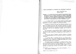 O Sócio Solidário e a Falência da Sociedade