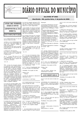 Edi&ccedil;&atilde;o 2463 - Portal da Prefeitura de Uberl&acirc;ndia