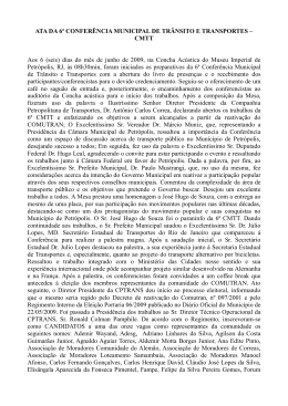 CMTT - Prefeitura Municipal de Petr&oacute;polis