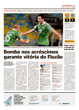 Bomba nos acréscimos garante vitória do Fluzão