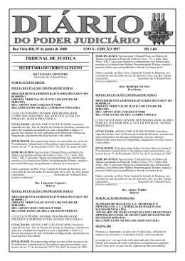 EDI&Ccedil;&Atilde;O 3857.pmd - Di&aacute;rio da Justi&ccedil;a Eletr&ocirc;nico - TJRR