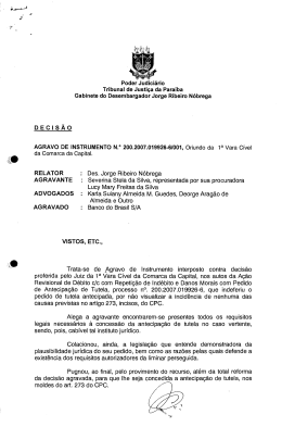 Des. Jorge Ribeiro N&aacute;brega - Tribunal de Justi&ccedil;a da Para&iacute;ba