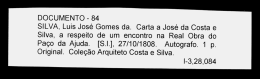 DOCUMENTO - 84 SILVA, Luis José Gomes da. Carta a José da