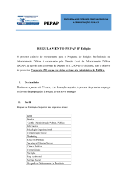 REGULAMENTO PEPAP 8&ordf; Edi&ccedil;&atilde;o