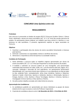 QeN Concurso Regulamento - Qu&iacute;mica Entre N&oacute;s