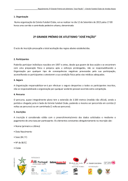 Regulamento completo - Associação de Atletismo de Évora
