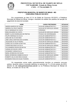 CONCURSO PÚBLICO MUNICIPAL DE TOCANTINS