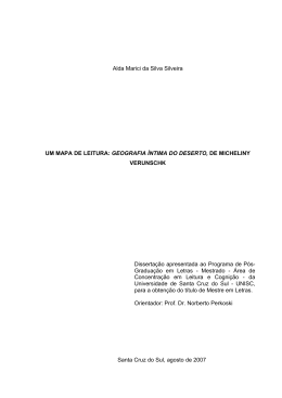 Alda Marici da Silva Silveira UM MAPA DE LEITURA: GEOGRAFIA