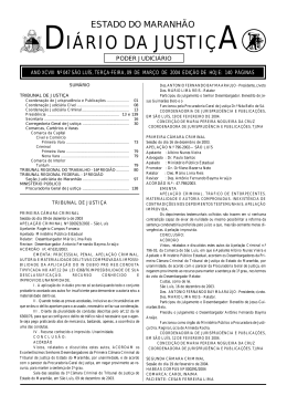 diário da justiça - Portal do Poder Judiciário do Estado do Maranhão