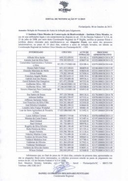 Edital de Notificação 011/2015