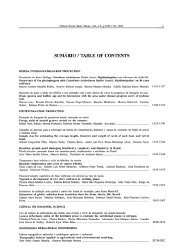 SUM&Aacute;RIO / TABLE OF CONTENTS
