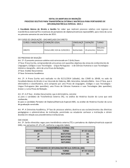 EDITAL DE ABERTURA DE INSCRI&Ccedil;&Atilde;O PROCESSO