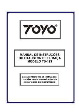 manual de instruções do exaustor de fumaça modelo ts-193