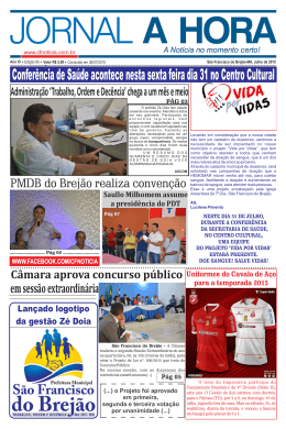 Jornal A Hora | 85 | Julho de 2015